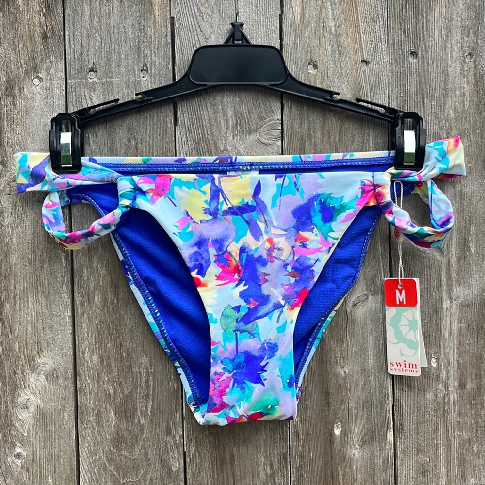 Swim Systems Meadow Day Dreamer Hipster Bikini Bottom,Size Medium,NWT